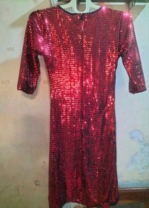Red Sequence Dress