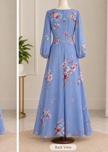Blue Floral Maxi Dress