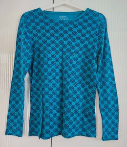 Vibrant Blue Long Sleeve Top