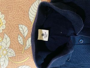 Snitch brand Men's Navy Blue Polo Sweater