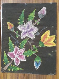 Hand made Nib Painting on VELVET PAPER