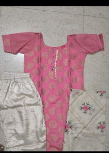 Elegant Pink Kurta Set with Dupatta