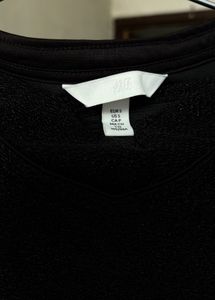 Chic Black Textured Co-ord Set (baagy ,shimmer)