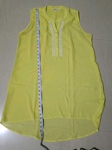 Yellow Sleeveless Top