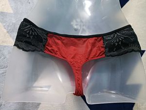 Red🖤 &amp; Black Lace Thong🖤