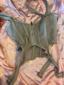Sheer Mesh Corset Top
