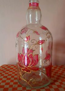 Lotus Bloom Light Bottle Art
