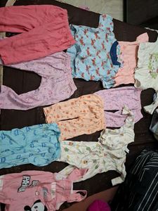 donate 3+5+1 =8 branded Baby Clothes  - Mixed Lot