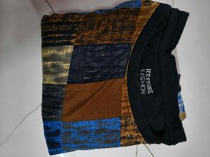 Urban Edge Checker Patch Full Sleeve Tee