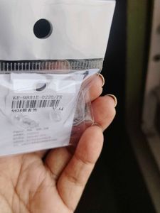 Silver Airplane Stud Earrings