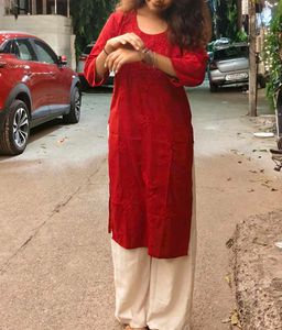 Elegant Red Kurta