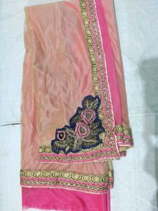 Saree With Beautiful Colours 💗
