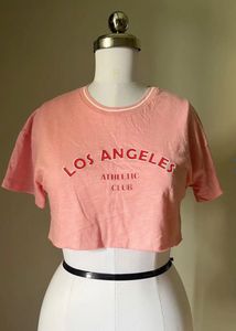 Pink Los Angeles Athletic Club Crop Top