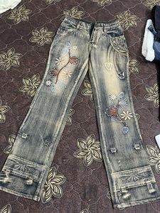 Embroidered Flare Jeans