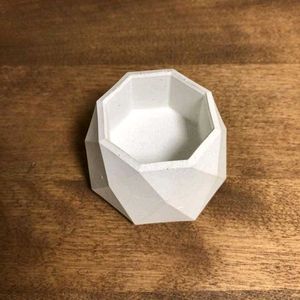 Geometric Concrete candle holder Set of 3