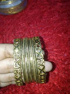 Golden Bangles Set of two