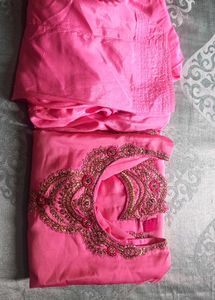 Embellished Pink suit and salwar