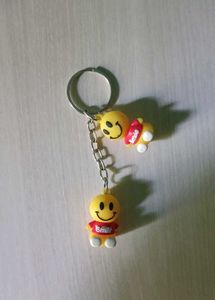 Smiley Face Keychain