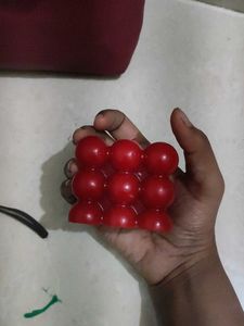 Red Bubble Cube Candle scented