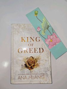 King of Greed by Ana Huang with bookmark