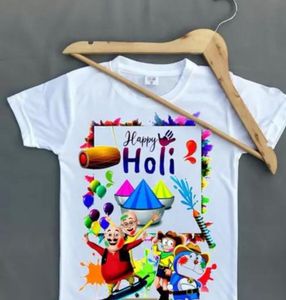 Cartoon Holi T-shirt