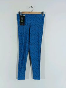 Blue Skinny Fit Active Wear Pant (Women)