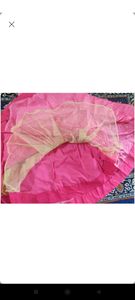 Lehanga in pink with long top