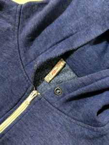 Blue Zip-Up Hoodie