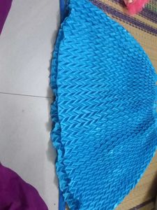 Beautiful Blue Pleated Skirt
