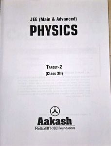 Aakash JEE Physics Class 12 Books Target-1 &amp; 2
