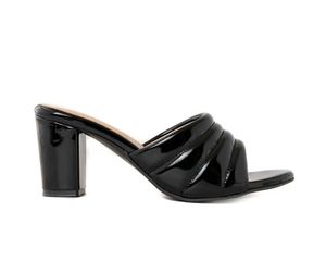 Chic Black Cleo Slides/Sandals/Heels