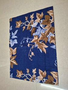 Blue Floral  Double Bed Sheet