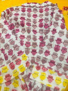 Cute Owl Print one piece