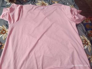 large size Stylish Pink Top