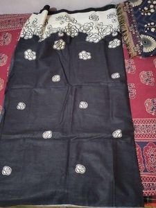 Black Printed duppta