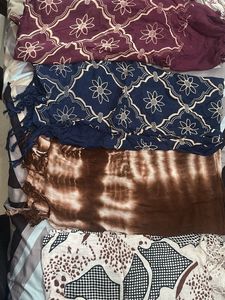 Set of 4 Printed Dupattas