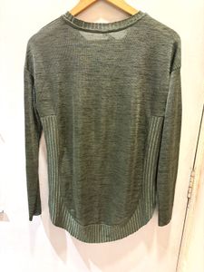 Olive Green Long Sleeve Top
