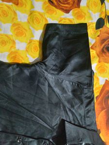 Unisex Black Satin T- Shirt