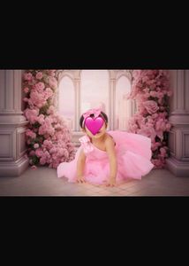 Toddler Pink Tulle Gown with Bow