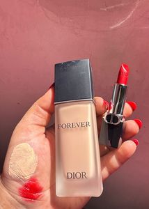 Dior forever foundation and lipstick set