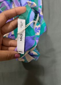 MANGO Boho Print Wide Leg Pants