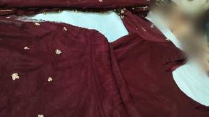 Maroon Silk Blend Blouse
