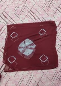 Maroon Kurta Set with chiffon dupatta