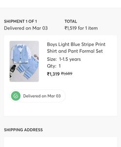 Baby Boy Formal Blue Pinstripe Suit Set