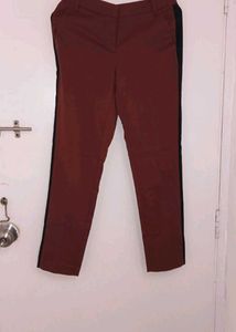 Navy Blue Pants with Black Stripe