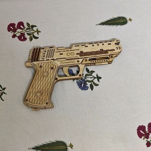 Hand Crafted Wooden Rubber Band Gun