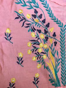 Floral Embroidered Kurta