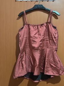 Elegant Pink Ruffled Top