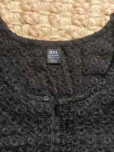Elegant Black Kurta with Sequins