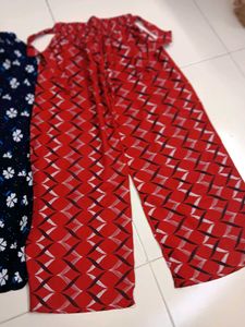 Floral Print Wide Leg Pants. *Combo Set. New*
